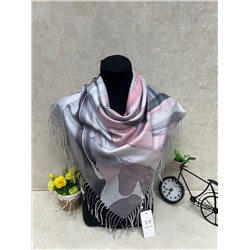 Палантин в клетку из кашемира, мультицвет