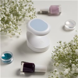 Лампа для маникюра Luazon LUF-07, UV/LED, 3 диода, 16 Вт, для типс, USB, белая