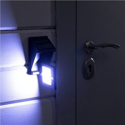 Светильник на солнечной батарее «СТАРТ», 10×5x13 см, 20LED, IP65, поворотный, свечение белое