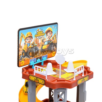 Парковка "Приключения на стройке" (82 предмета) в коробке