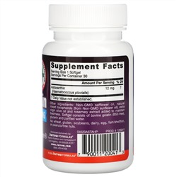 Jarrow Formulas, астаксантин, 12 мг, 30 капсул