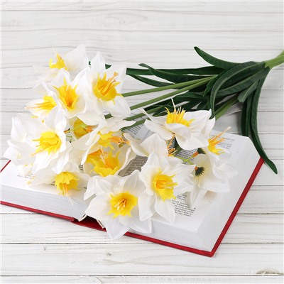Цветок искусственный Нарцисс 60 см / 149NA-27 /уп 200/300/600/