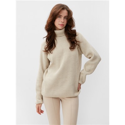 Джемпер женский MINAKU: Casual collection, бежевый, размер 48