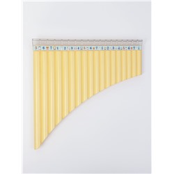 Пан-флейта Music Life 18 трубок, желтая, C, 26×25 см