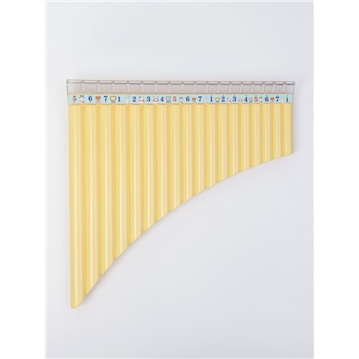 Пан-флейта Music Life 18 трубок, желтая, C, 26×25 см