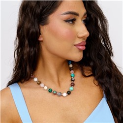 Бусы на шею из натурального камня Самоцветы, 1085, арт.218.243