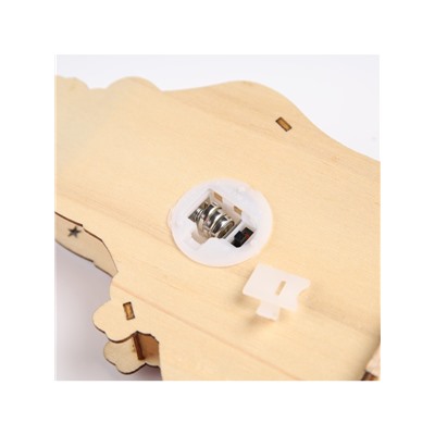 Светодиодная фигура «Дед Мороз» 14×20×2.5 см, дерево, батарейки LR1130×3 (в комплекте), свечение тёплое белое