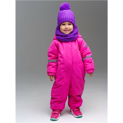 Комплект детский трикотажный для девочек: шапка, снуд