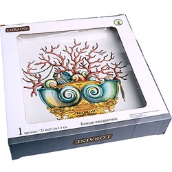 30819 Блюдо квадратное 22х22см Страна чудес доломит LR (х36)