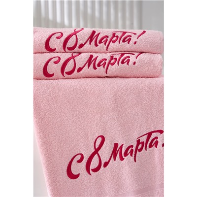 14418/14 "8 марта"полотенце махровое плотность 350гр