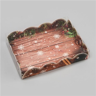Коробка для печенья «Верь в чудеса» 14×10.5×2.5 см, Новый год
