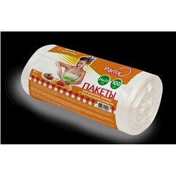 Пакеты Parfix для Хранения продуктов 24х37см, 6мкм прозрачные (100 шт. рулон).040196