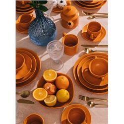 Салатник Magistro Potter, 1.2 л, d=17.4, фарфор, оранжевый