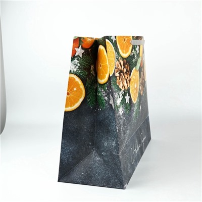 Пакет подарочный новогодний ламинированный «С Новым годом», XL 49×40×19 см