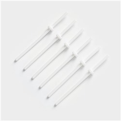 Форма для леденцов Доляна «Детство», силикон, 24×9.5 см, 6 ячеек (5×4.6), с палочками, коричневая