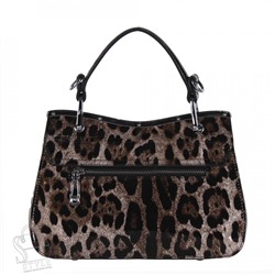 Сумка женская кожаная 6061Q leopard brown Polina&Eiterou