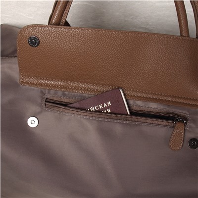 Сумка дорожная 44х22х23 см / BAG-BAG-9907/2 /уп 40/коричневая