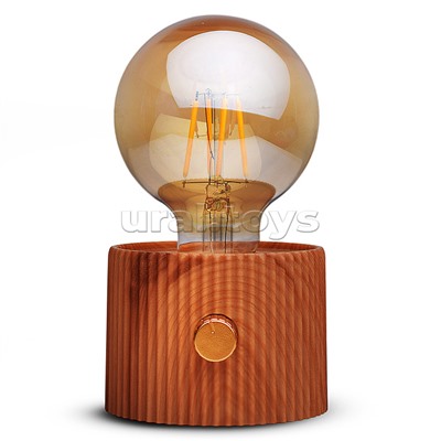 Светильник "Лампочка" (цвет коричневый) в коробке