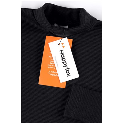 Детская базовая водолазка в рубчик Happyfox