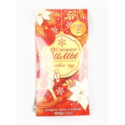 Чай новогодний чёрный «Снежной зимы в Новом году», вкус: корица и грецкий орех, 50 г