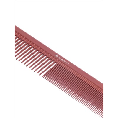 Dewal Профессиональный гребень для волос комбинированный / Carbon Bordo 6039 CBN, 21,5 см 20822