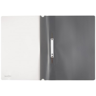 Скоросшиватель А4 пластиковый  серый 0,18мм 4018 inФОРМАТ