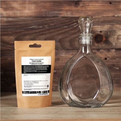 Подарочный набор для приготовления напитка «Глинтвейн», специи 32 г, штоф 500 мл., инструкция