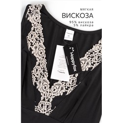 Женская сорочка из вискозы с кружевом Happyfox