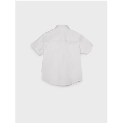 Сорочка текстильная для мальчиков (regular fit) белый