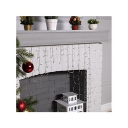 Гирлянда «Бахрома-арка» 1×1 м, IP20, прозрачная нить, 126 LED, свечение белое, 8 режимов, 220 В