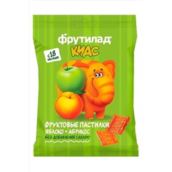 Пастила "Фрутилад KIDS" Яблоко-Абрикос детская ш\б 30г ЭКОПРОДУКТЫ, 1190984
