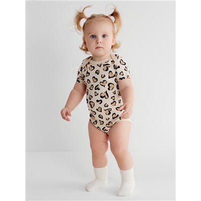 Боди Крошка Я Leo love, рост 68-74 см, бежевое