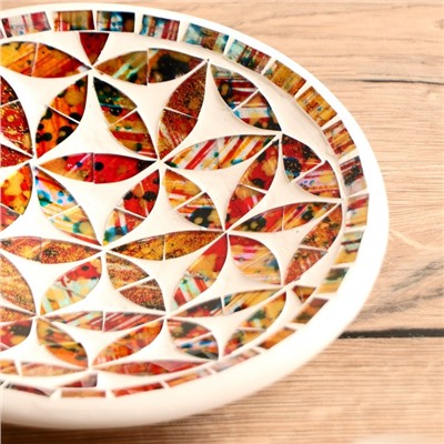 Тарелка декоративная, 21.5×21.5×5 см, керамика