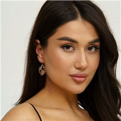 Серьги коллекция "Дубай" покрытие позолота, 761905, арт.214.243