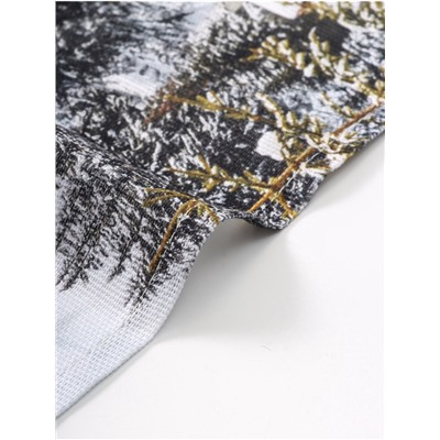 Набор кухонных полотенец «Доляна. Зимняя сказка»: 35×60 см-2 шт., 100% хлопок, рогожка, 160 г/м²