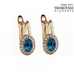 Серьги с кристаллами Swarovski