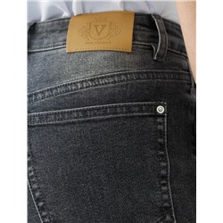 Джинсы прямые Regular fit с декоративной стиркой из эластичного денима