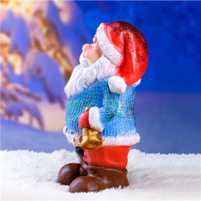 УЦЕНКА Фигура "Дед мороз с елкой" с блестками 37см