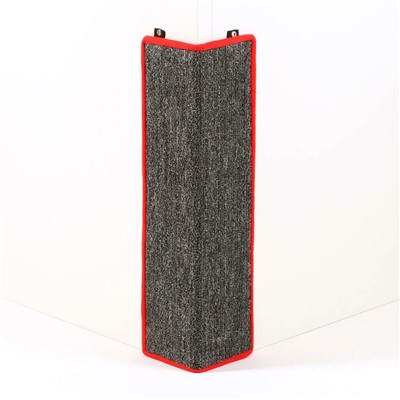 Когтеточка угловая средняя, ковролиновая с пропиткой, 57×13 см, микс цветов