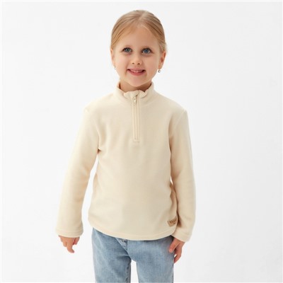 Джемпер флисовый детский MINAKU, цвет экрю, рост 104
