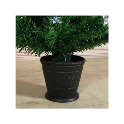 Ёлка светодиодная «Галактика» 90 см, диаметр нижнего яруса 50 см, 80 ПВХ веток, мигание, свечение белое/синие