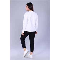 Футболка 55038 с дл.рукавом (Белый)