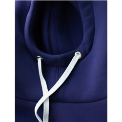 Худи среднего объема из эластичного футера трехнитики c начесом