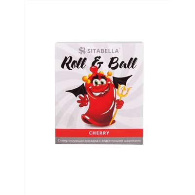 Стимулирующий презерватив-насадка Roll   Ball Cherry