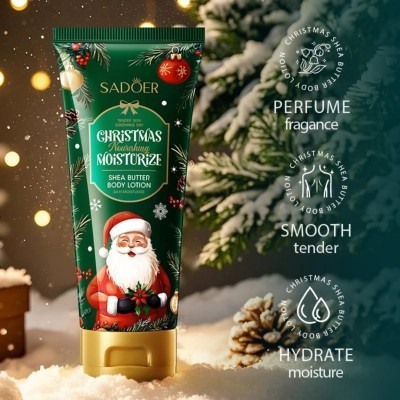SADOER Лосьон для тела "CHRISTMAS" Shea Butter с маслом ши, 100 гр