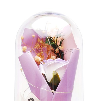 Светильник "Букетик" в коробке (сиреневый)