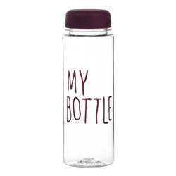 Бутылка для воды My bottle, 500 мл, 19×6 см, мешок в комплекте, МИКС