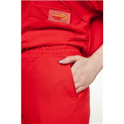 Брюки футер 2-х нитка  102/08/Красный