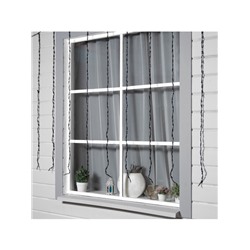 Гирлянда «Водопад» 2×1.5 м, IP44, тёмная нить, 400 LED, свечение белое, 8 режимов, 220 В