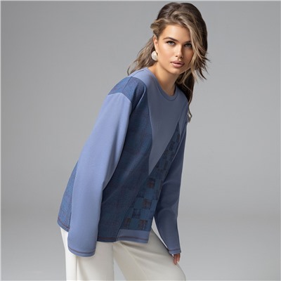 Лонгслив уютный, Стиль вне закона (голубой)